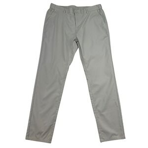 JACK ARCHER Jetsetter Pants Stone Men's 35x32 Chino Flat Front Golf Casual